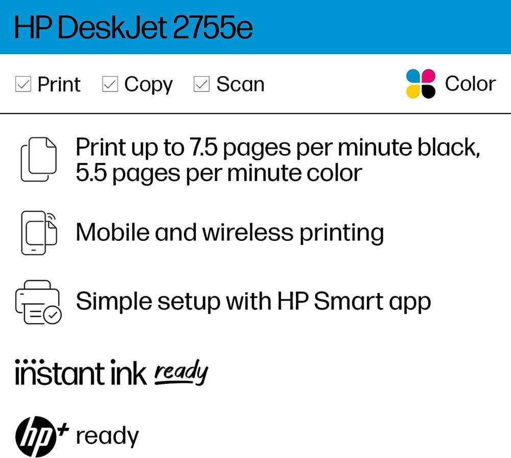 HP DeskJet 2755e SKU : PF10001 - Image 4